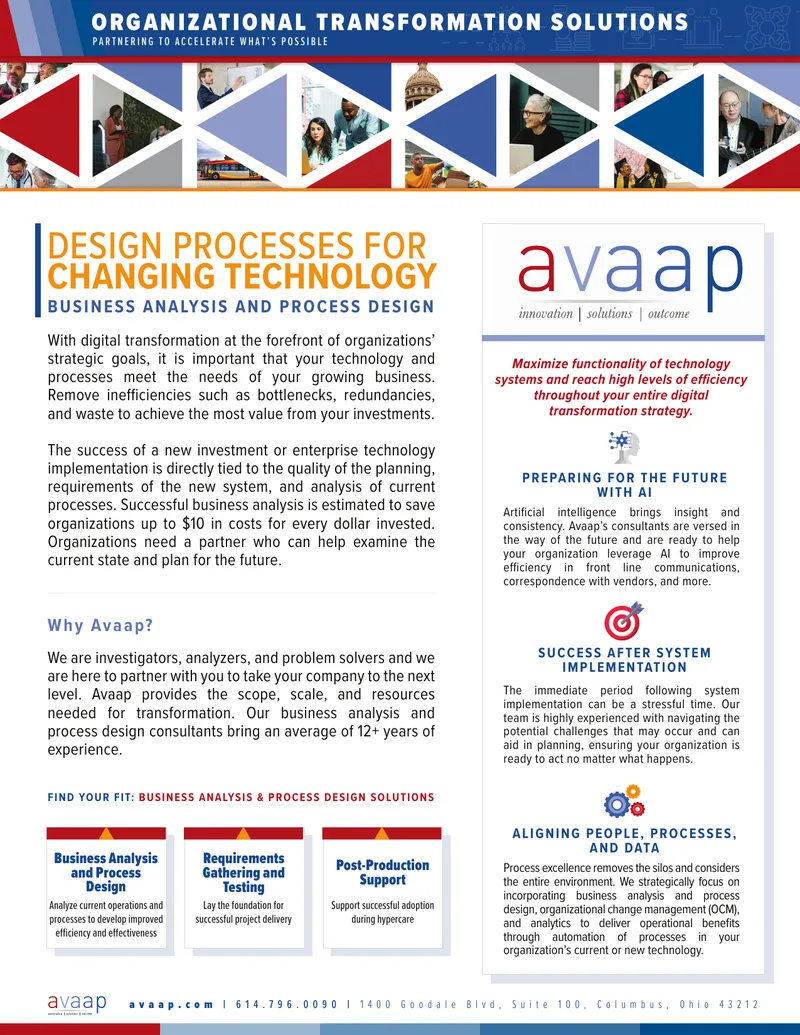 Business Analysis and Process Design Solutions