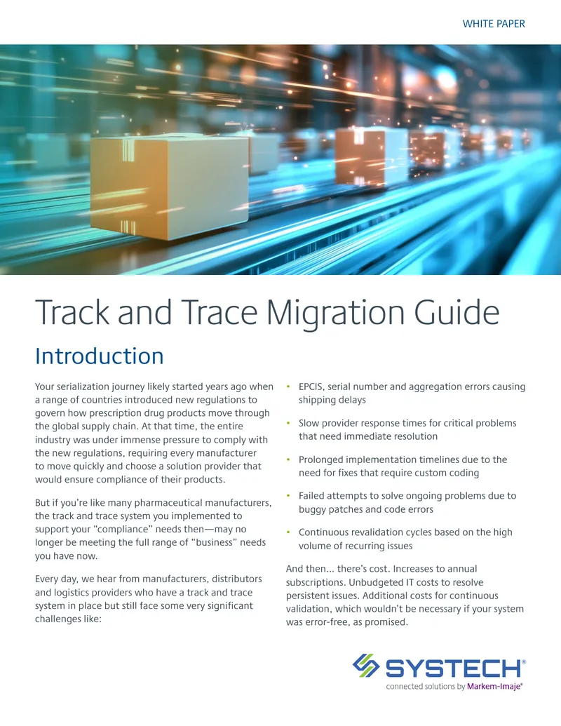 Track and Trace Migration Guide