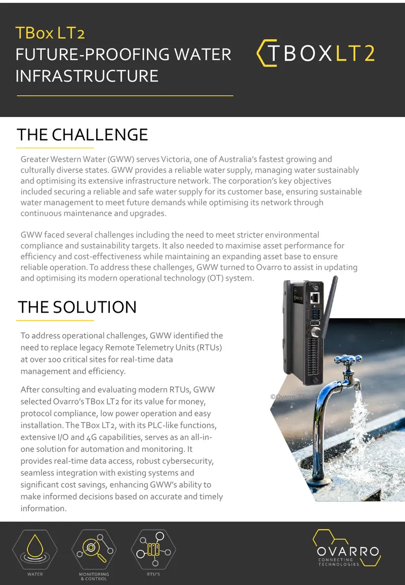 TBox LT2 Implementation for Water Infrastructure