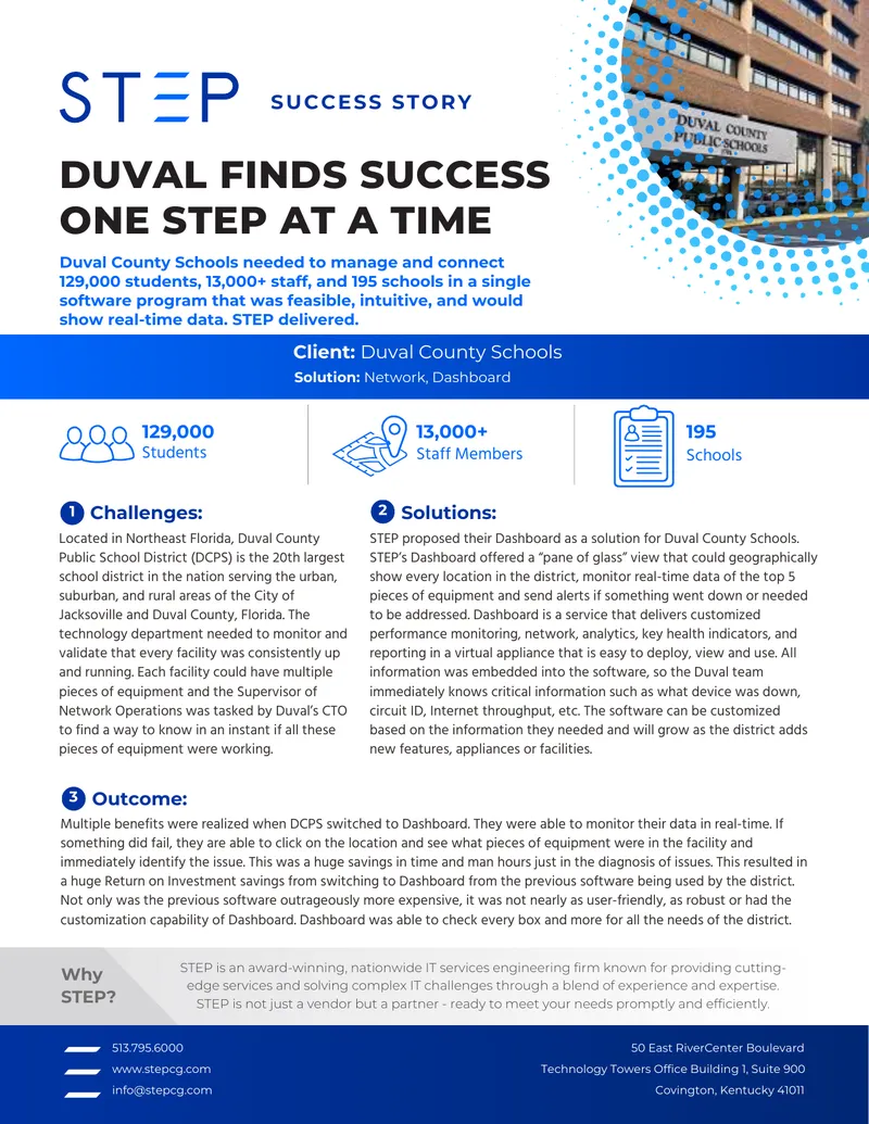 Duval County Schools Dashboard Implementation Case Study