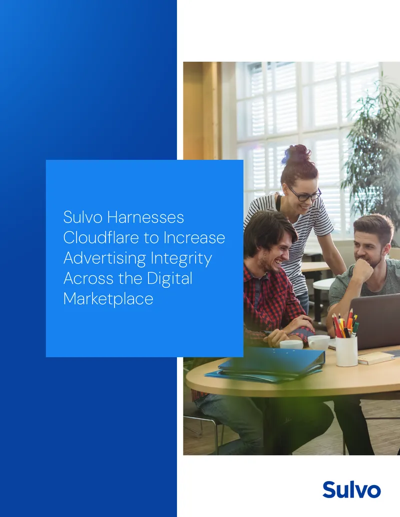 Sulvo Cloudflare Partnership for Advertising Integrity