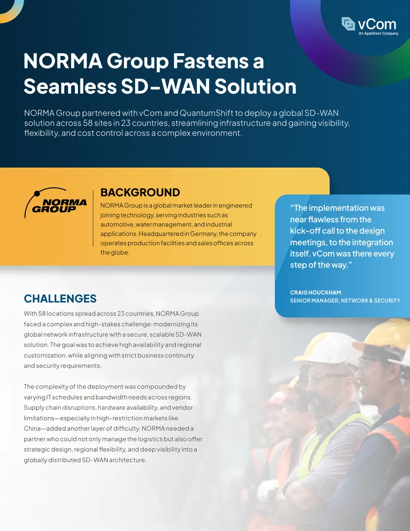 Global SD-WAN Deployment for NORMA Group