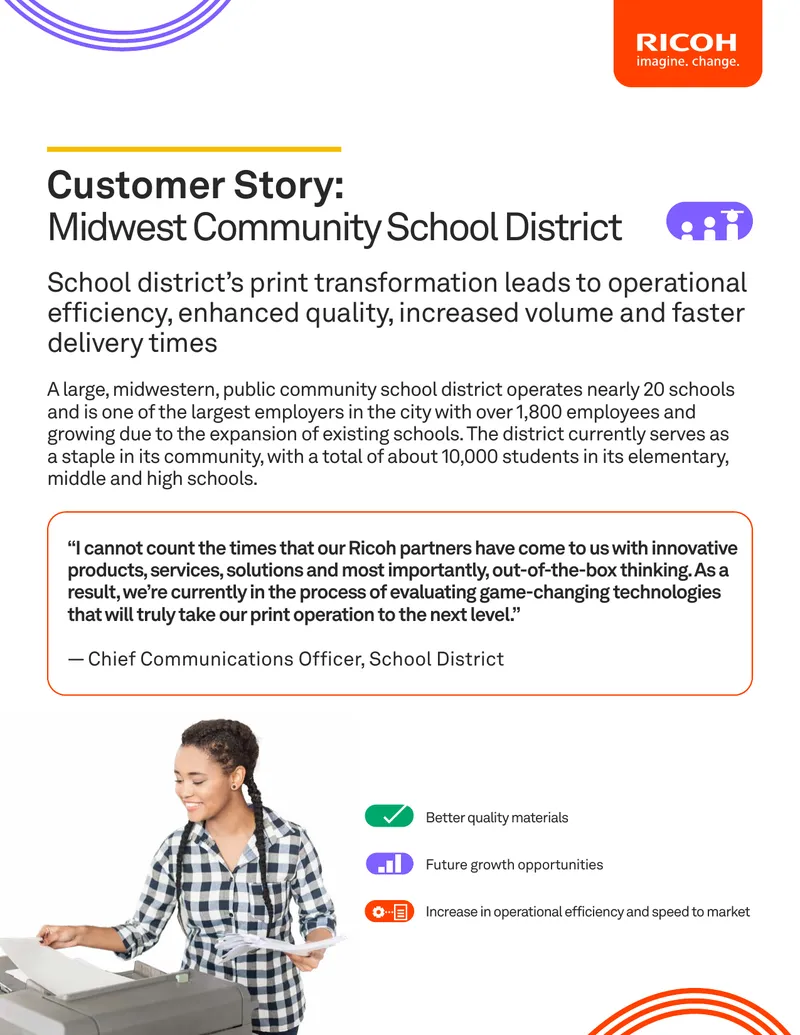 Print Transformation Case Study for School District