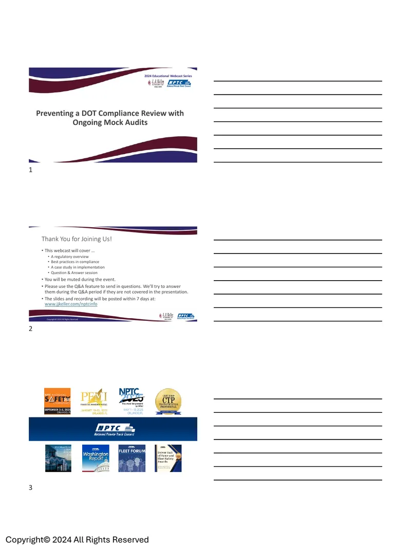 Preventing a DOT Compliance Review with Ongoing Mock Audits