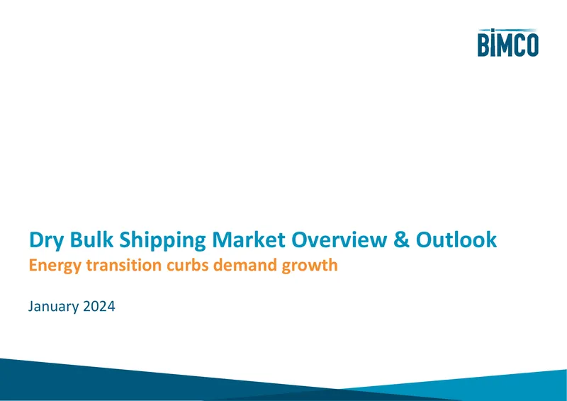 Dry Bulk Shipping Market Overview and Outlook
