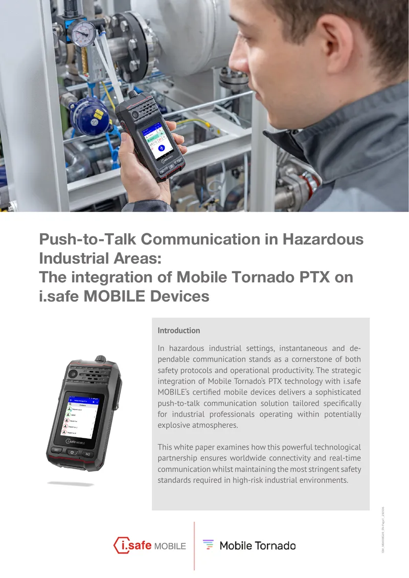 Push-to-Talk Communication in Hazardous Industrial Areas