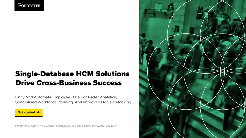 Single-Database HCM Solutions Drive Cross-Business Success