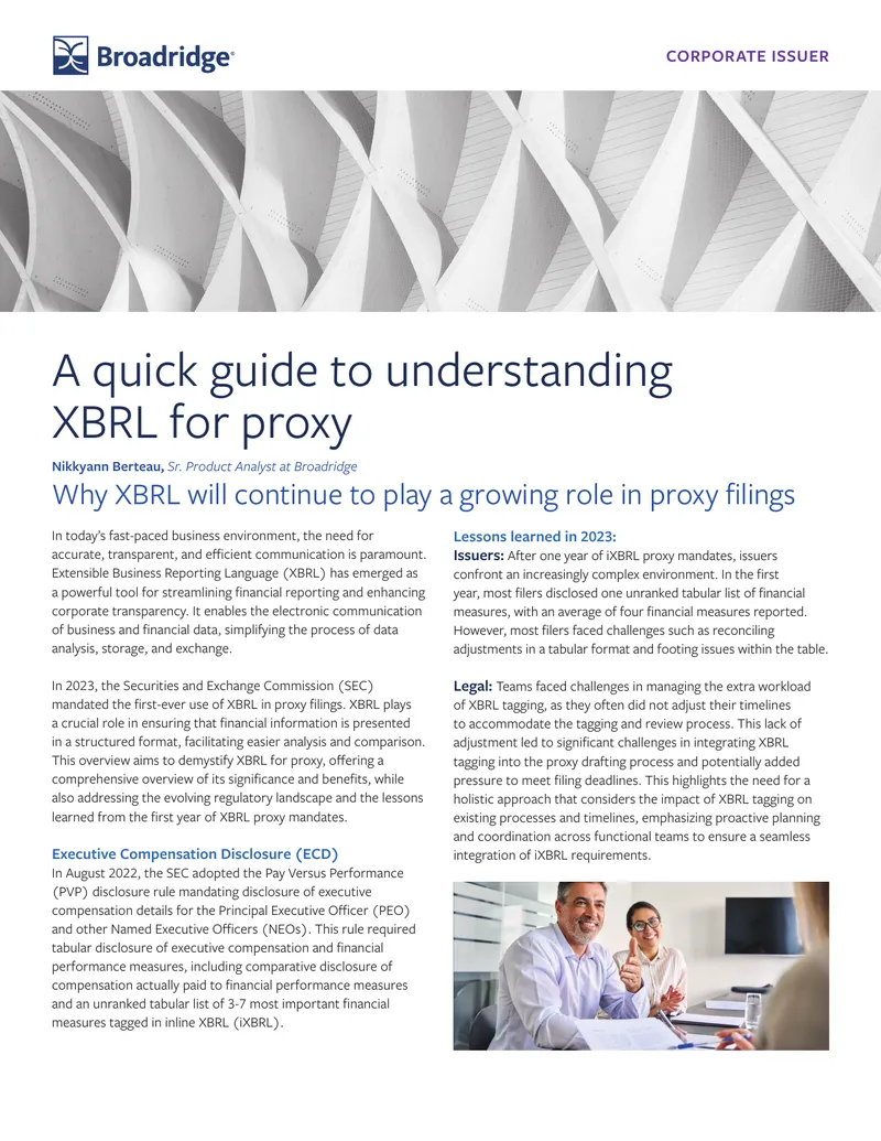 Understanding XBRL for Proxy Filings