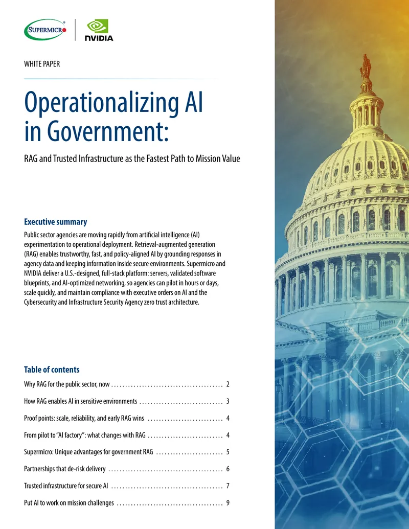 Operationalizing AI in Government with RAG Infrastructure