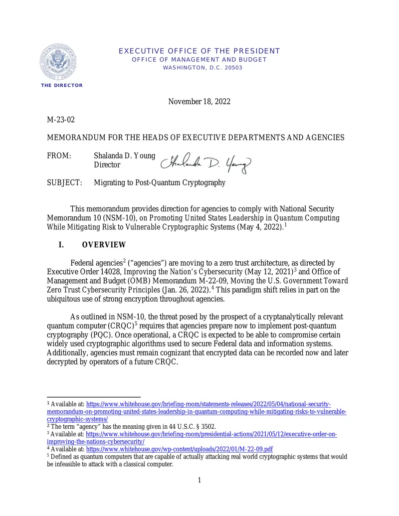 Guidance on Transitioning to Post-Quantum Cryptography