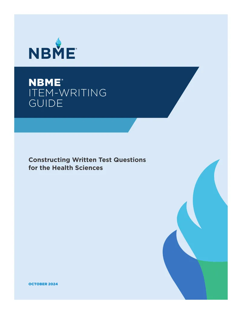 NBME Item-Writing Guide for Health Sciences