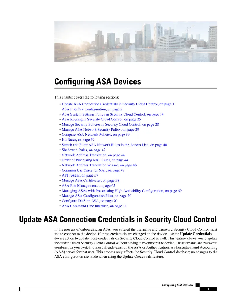 Configuring ASA Devices in Security Cloud Control
