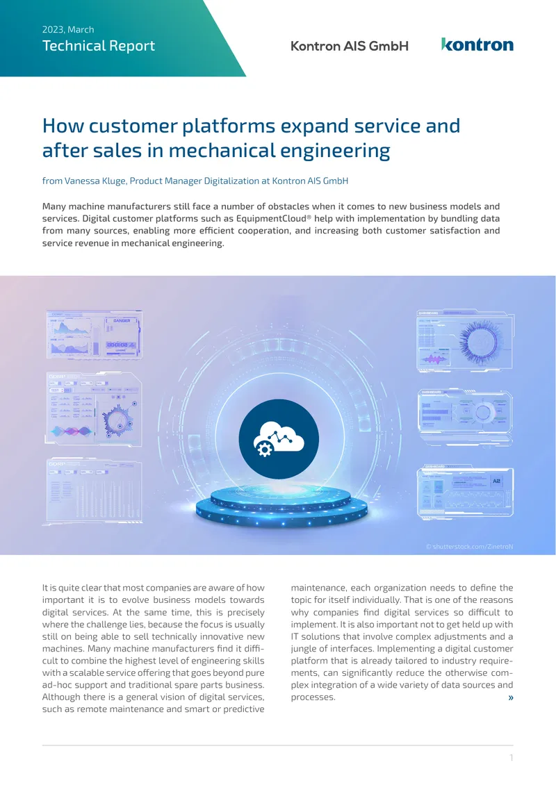 Digital Customer Platforms in Mechanical Engineering