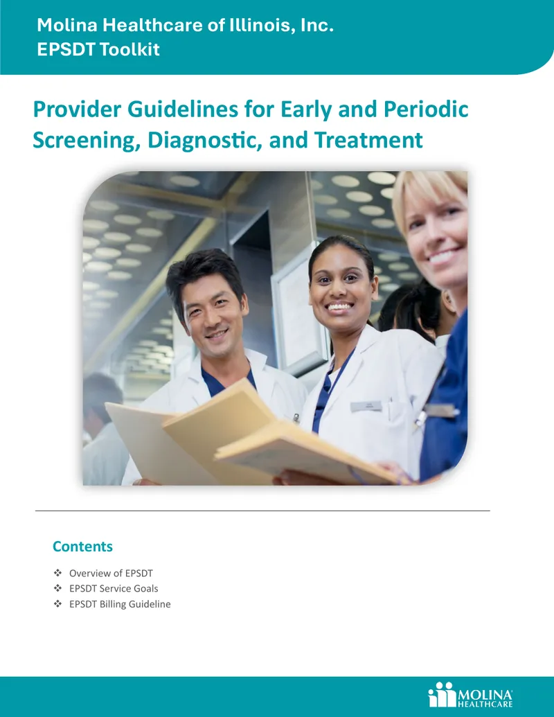 EPSDT Toolkit Provider Guidelines for Screening and Treatment