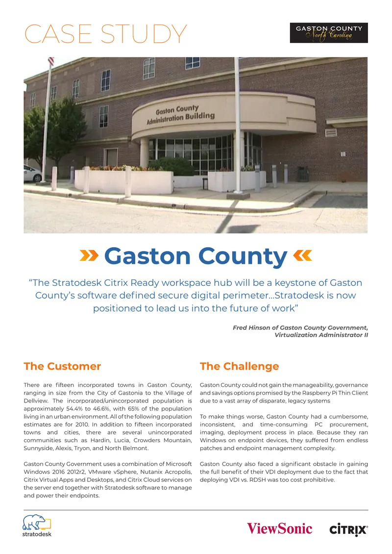 Gaston County Endpoint Management Case Study