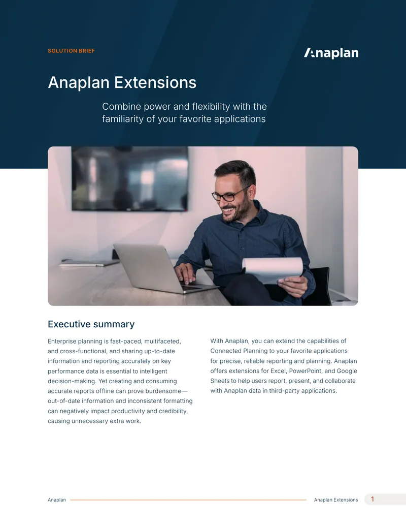 Anaplan Extensions Solution Brief