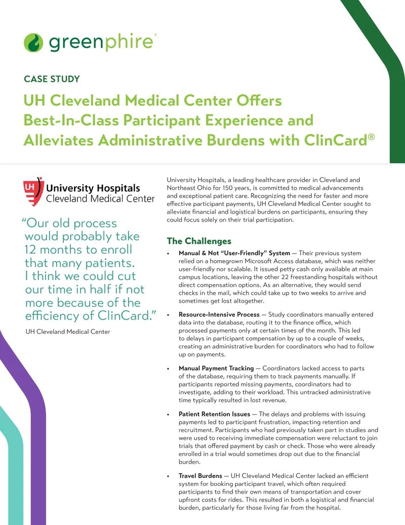 UH Cleveland Medical Center ClinCard Implementation Case Study