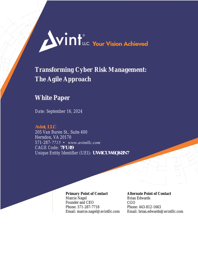 Transforming Cyber Risk Management with Agile Principles