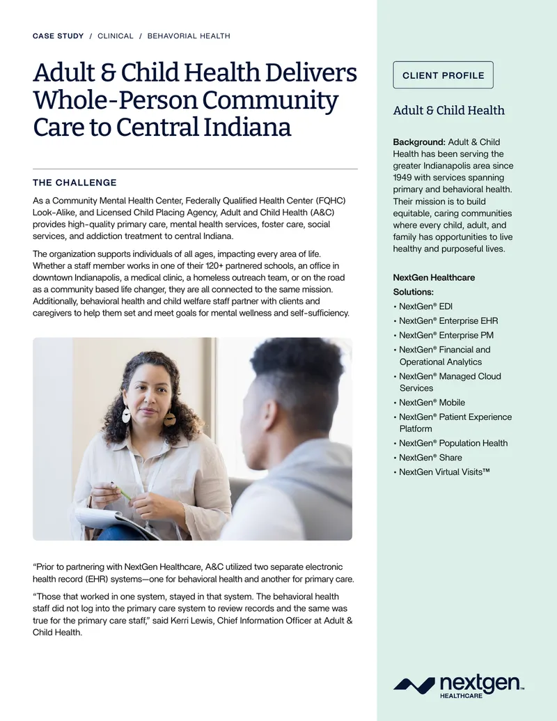 Whole-Person Community Care Implementation Case Study