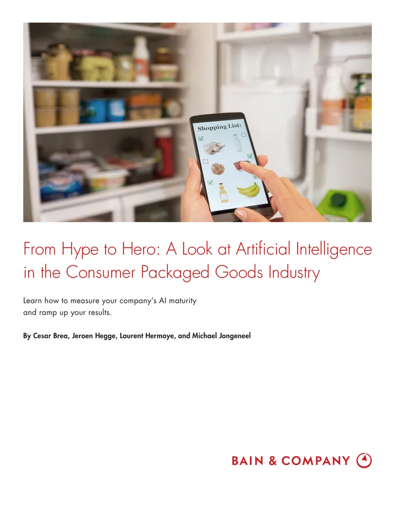 Artificial Intelligence Maturity in Consumer Packaged Goods