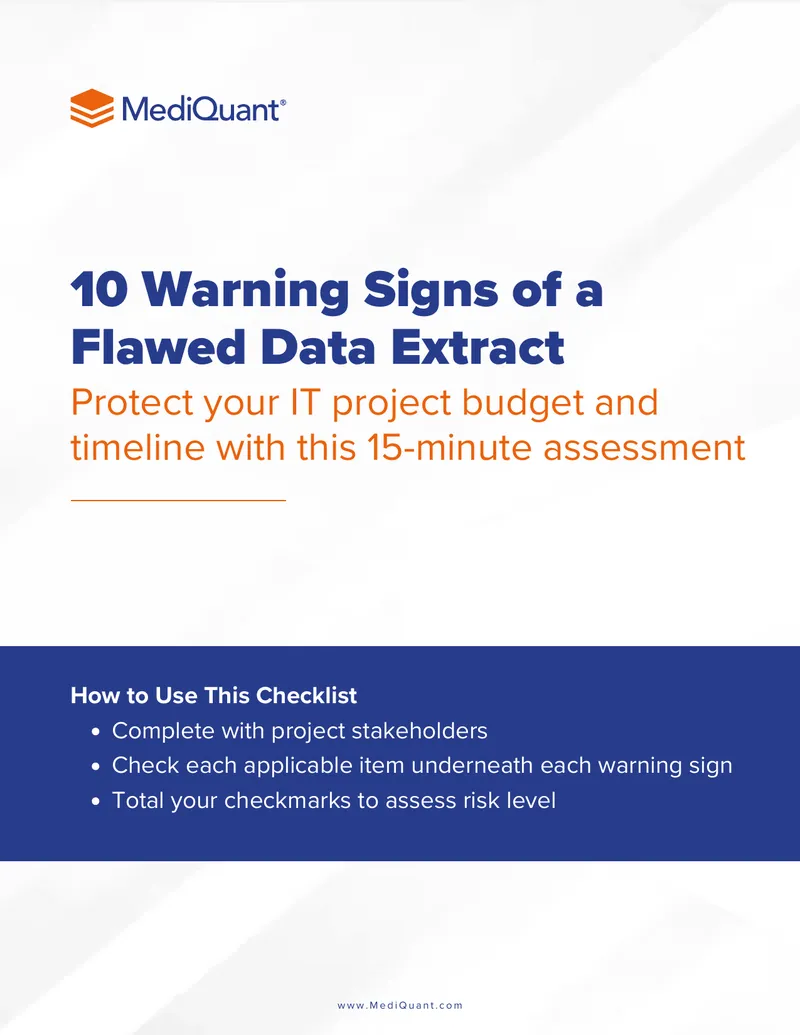 Checklist for Identifying Data Extraction Issues