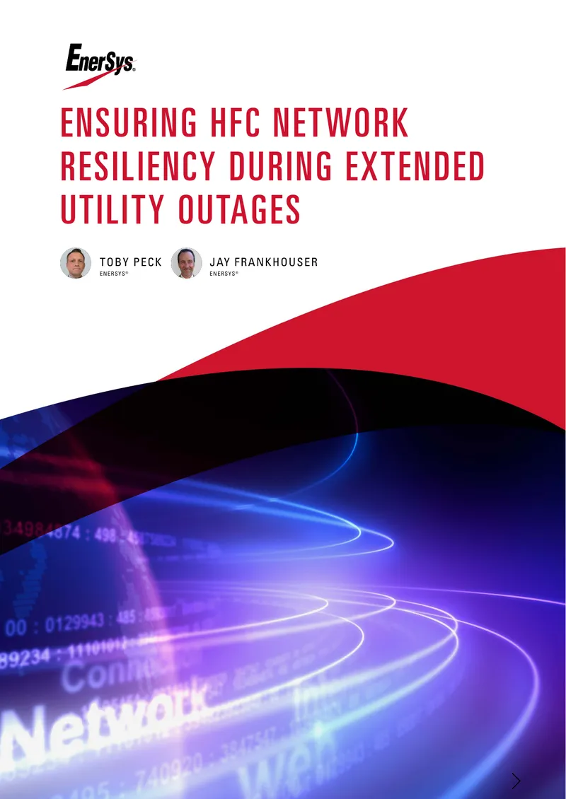 Ensuring HFC Network Resiliency During Extended Utility Outages