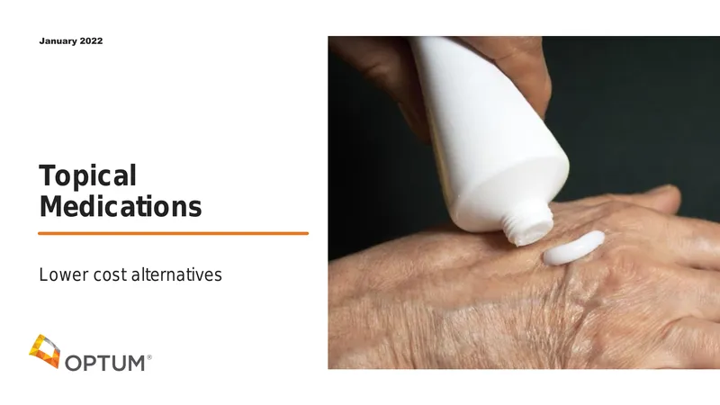 Topical Medications and Their Applications