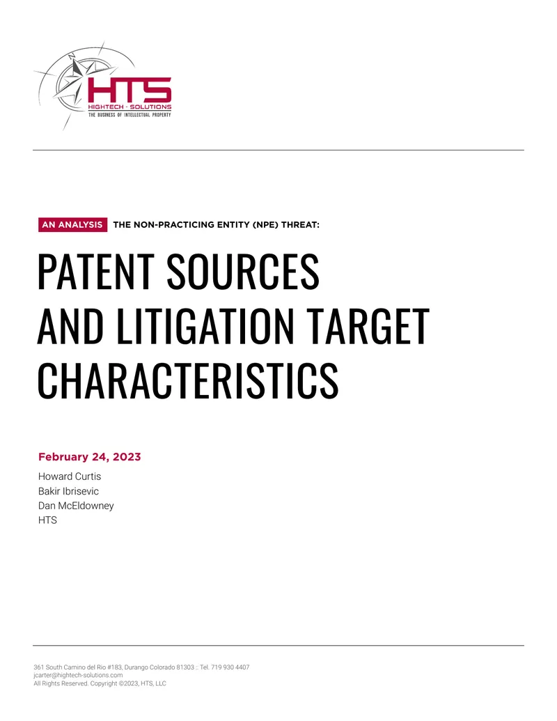 Analysis of Non-Practicing Entity Patent Litigation