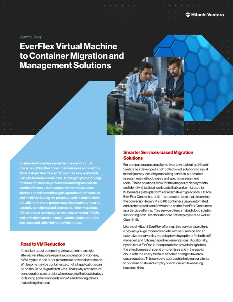 EverFlex Virtual Machine to Container Migration Solutions