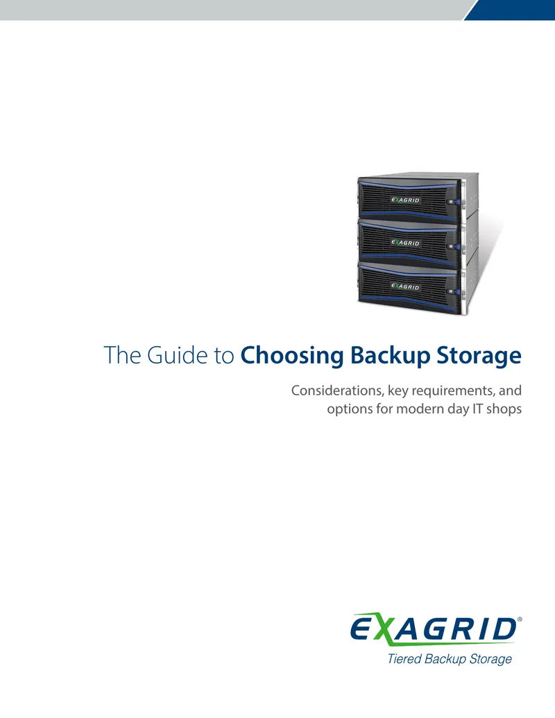 Guide to Choosing Backup Storage Solutions