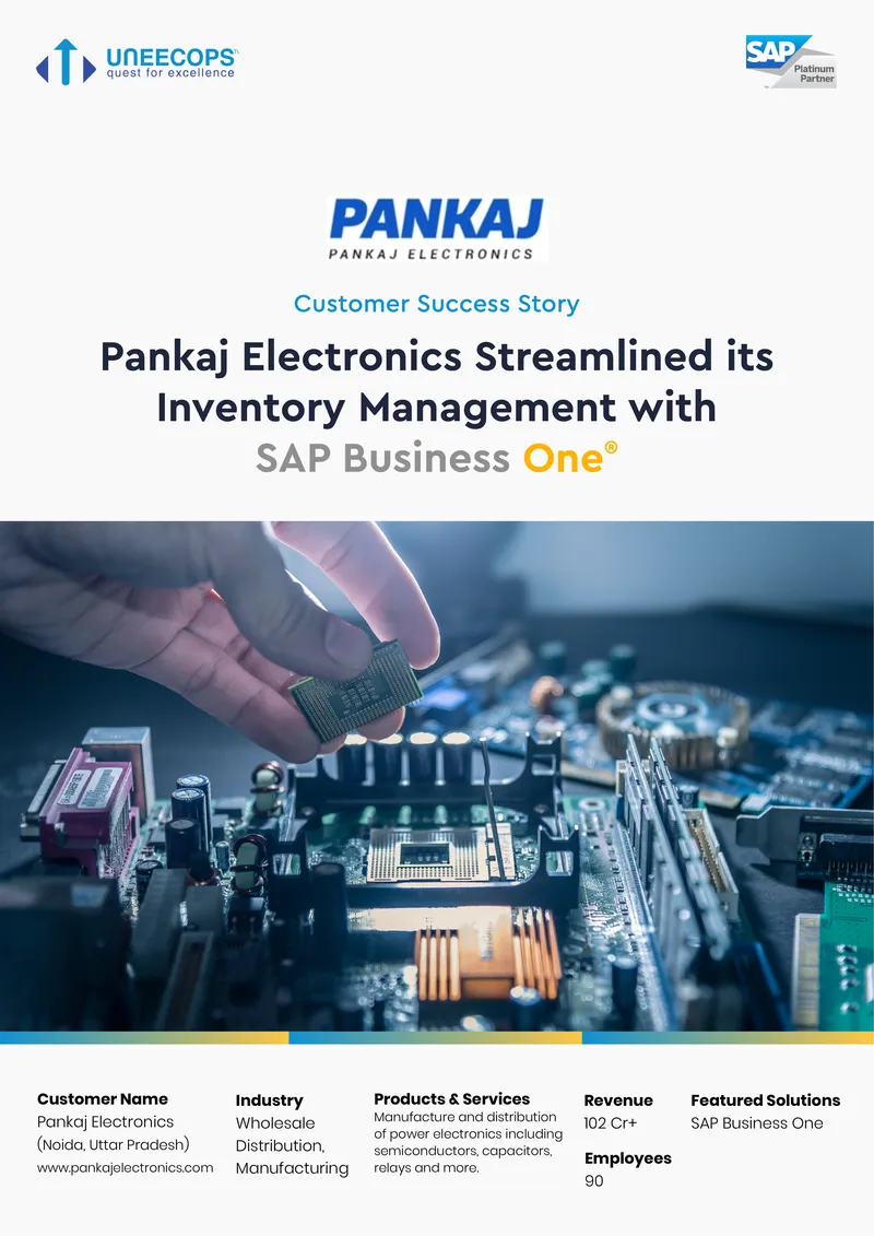 Pankaj Electronics Inventory Management Case Study