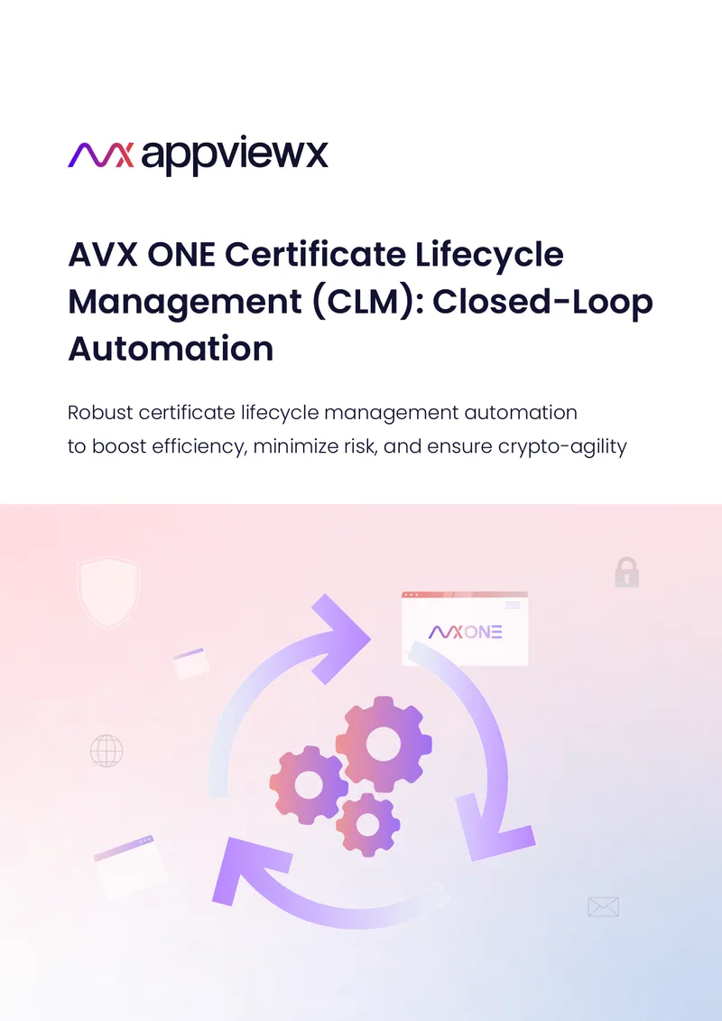 AVX ONE Certificate Lifecycle Management Automation