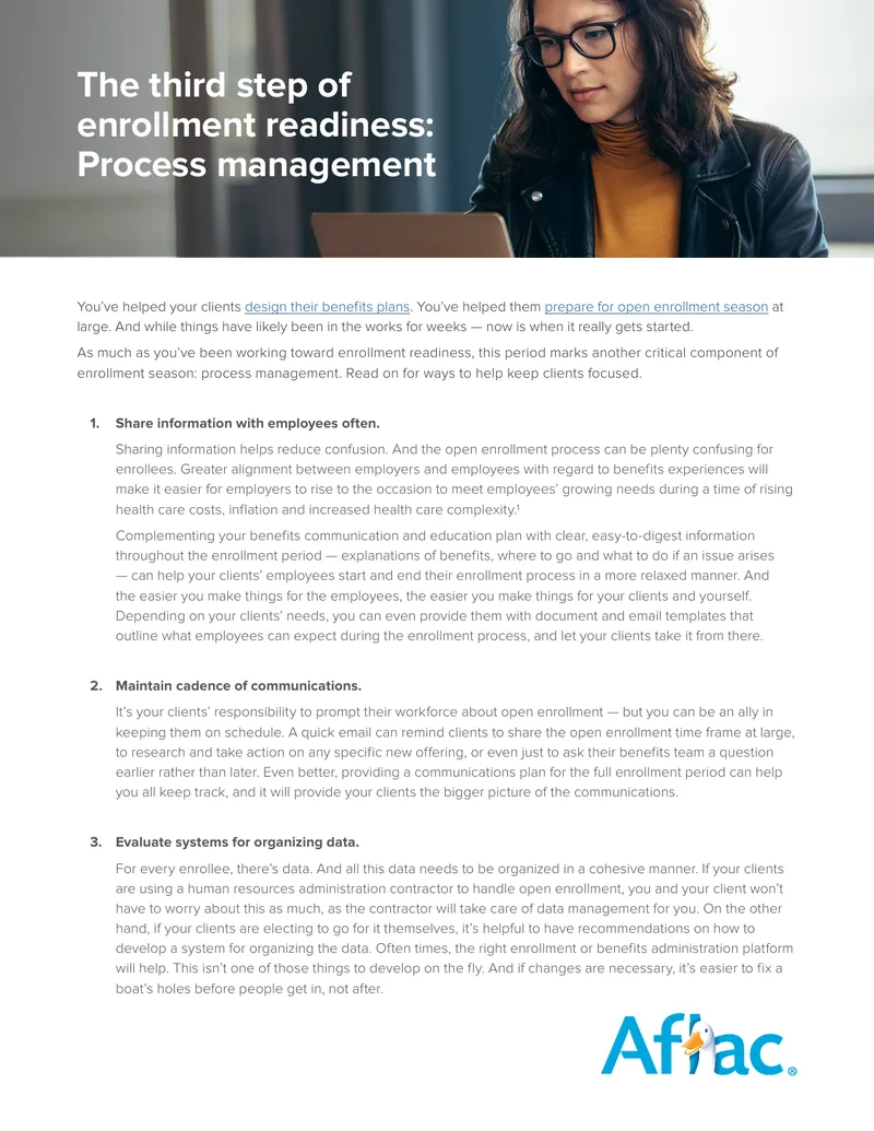 Enrollment Readiness Process Management Guide