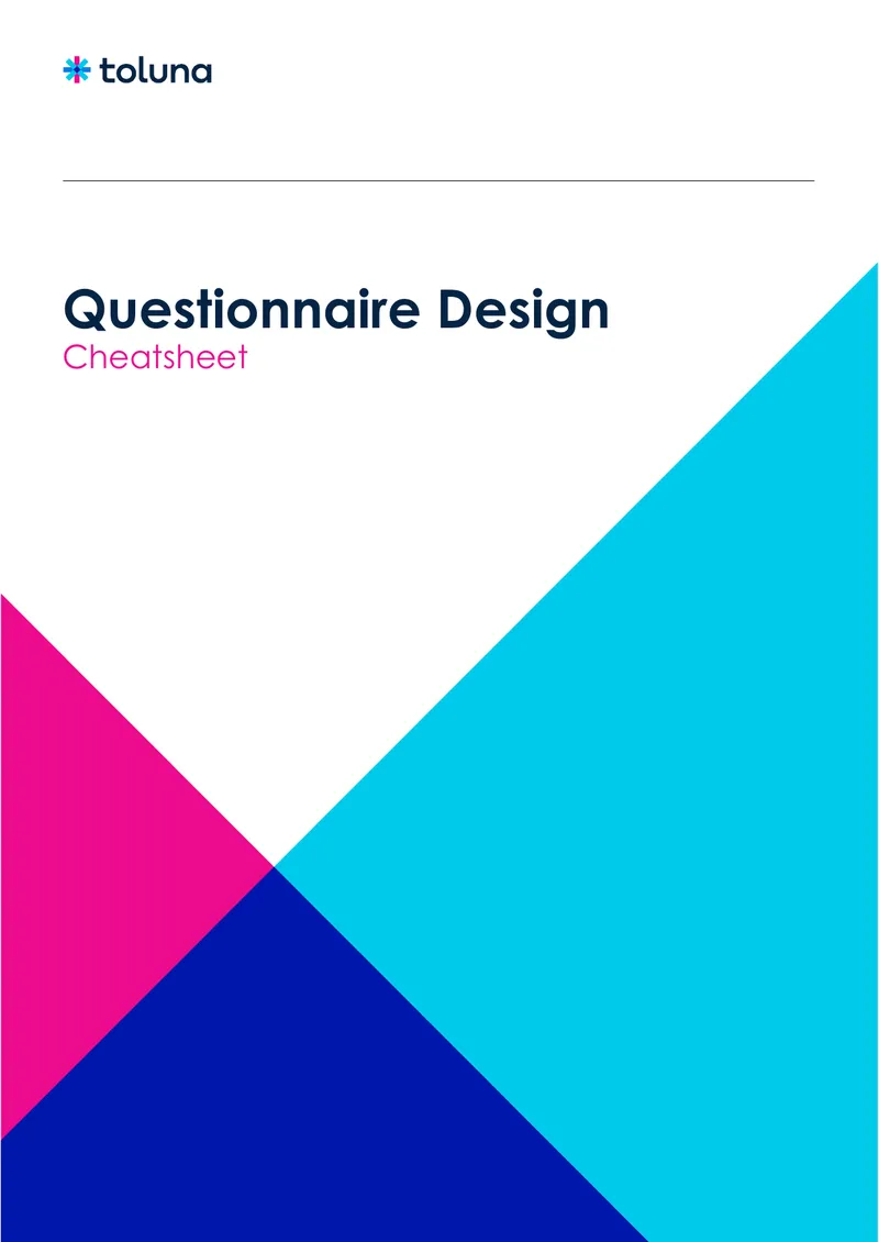 Questionnaire Design Best Practices Guide