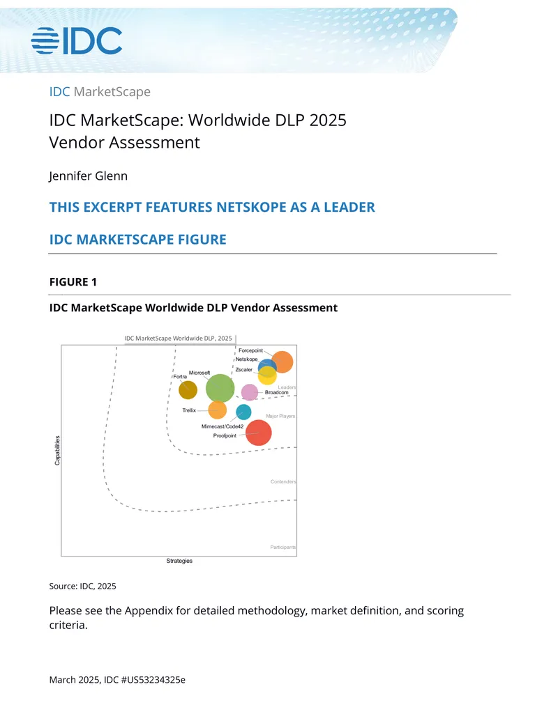 Worldwide DLP 2025 Vendor Assessment Overview