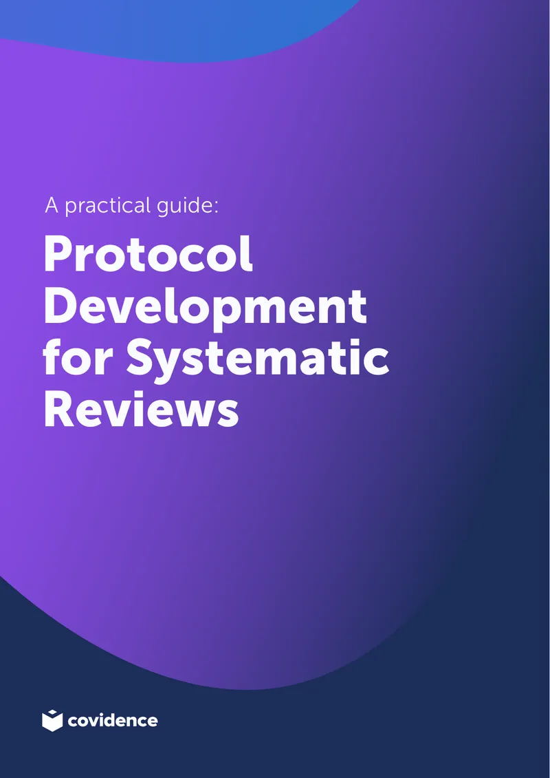 Protocol Development for Systematic Reviews Guide