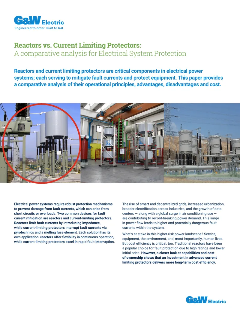 Comparative Analysis of Reactors and Current Limiting Protectors