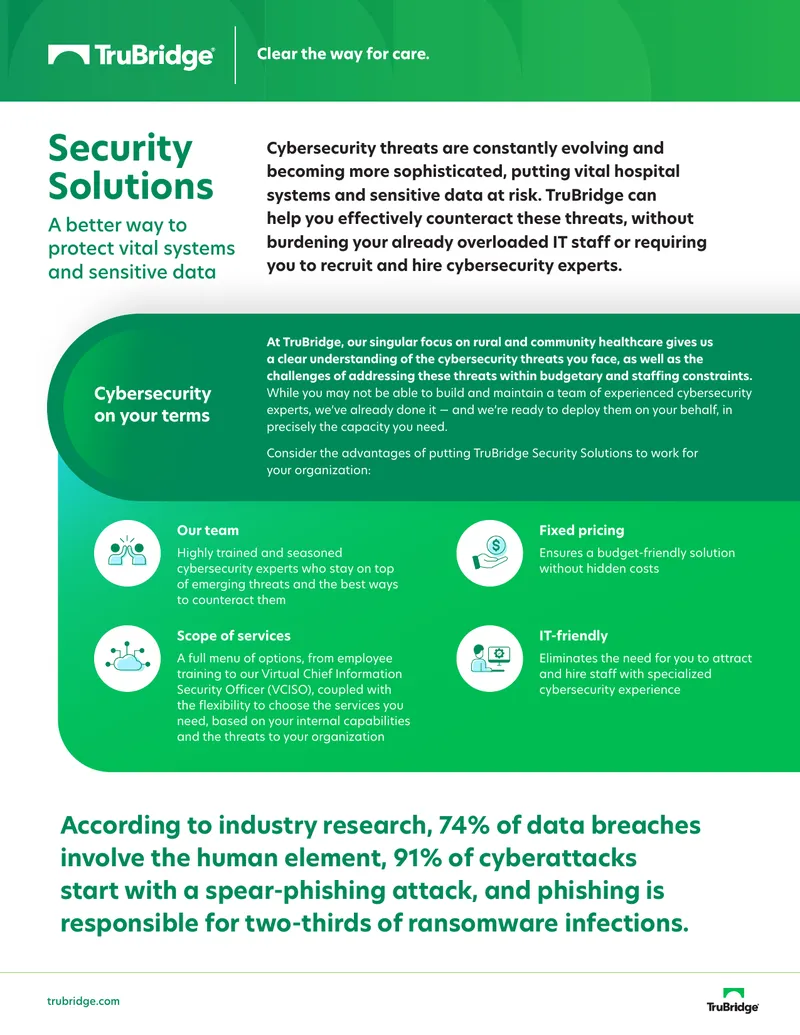 TruBridge Cybersecurity Solutions Overview