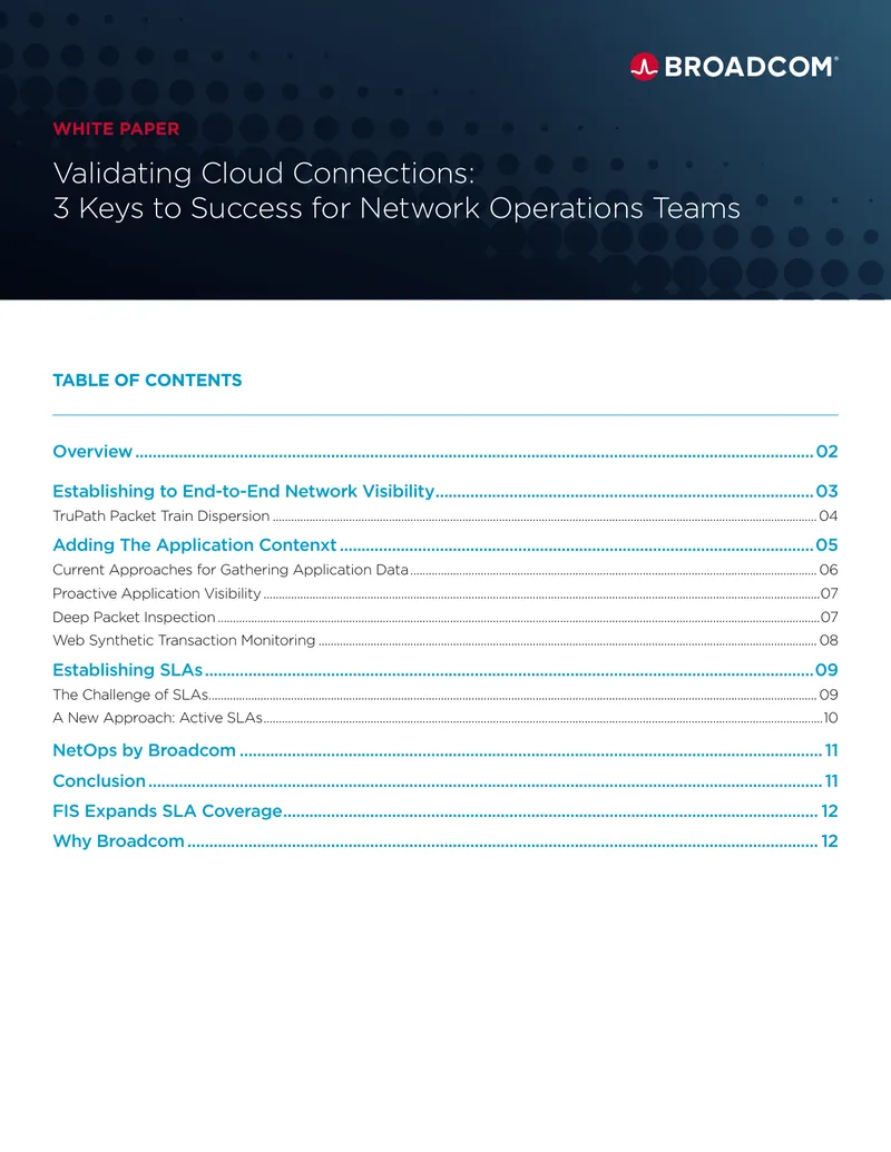 Validating Cloud Connections for Network Operations Teams