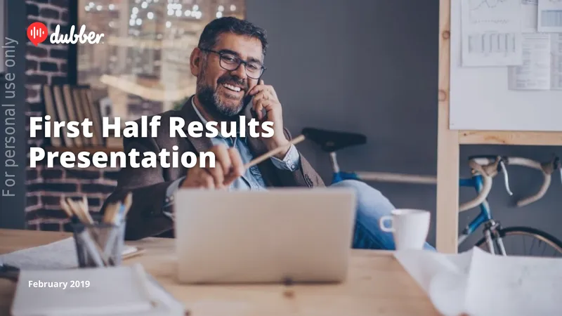 First Half Results Presentation for FY19