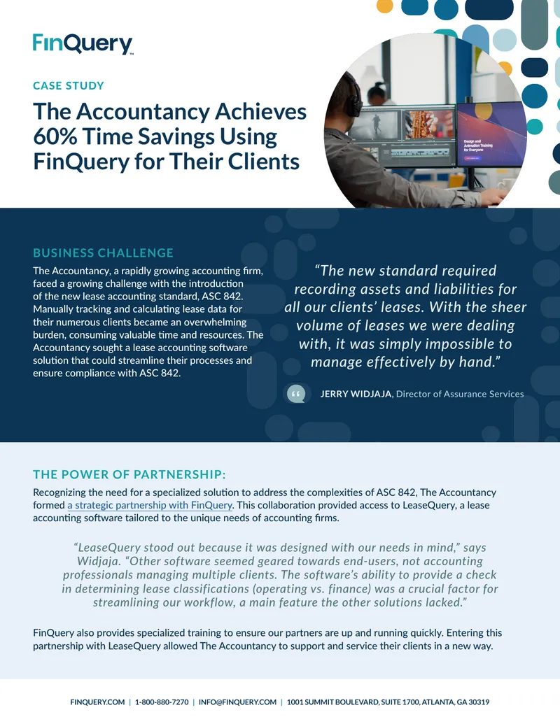 Accountancy Time Savings with FinQuery Case Study