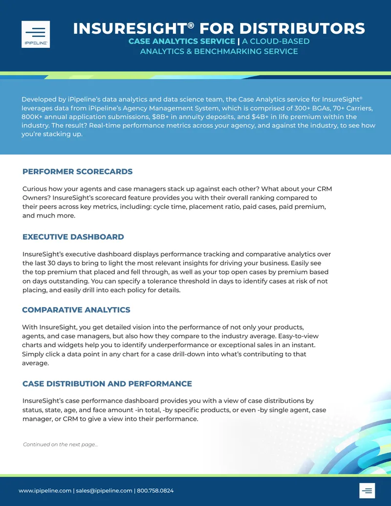 InsureSight Case Analytics Service Overview