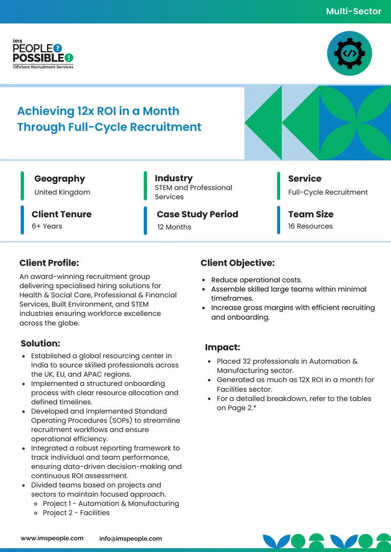 Full-Cycle Recruitment Case Study