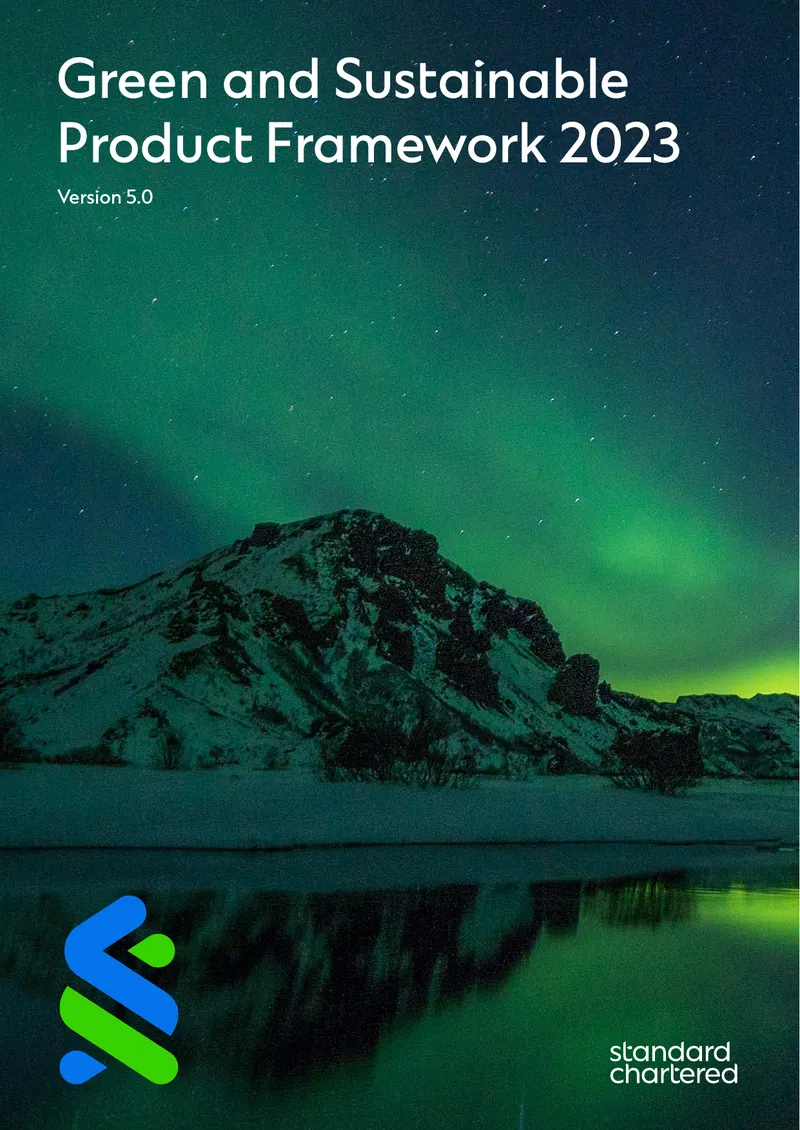 Standard Chartered Green and Sustainable Product Framework 2023
