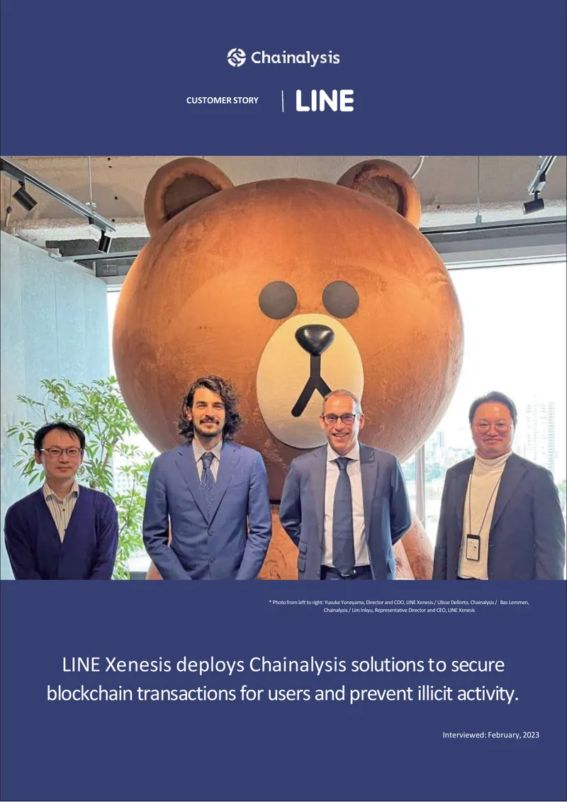 Chainalysis Solutions for LINE Xenesis Corporation