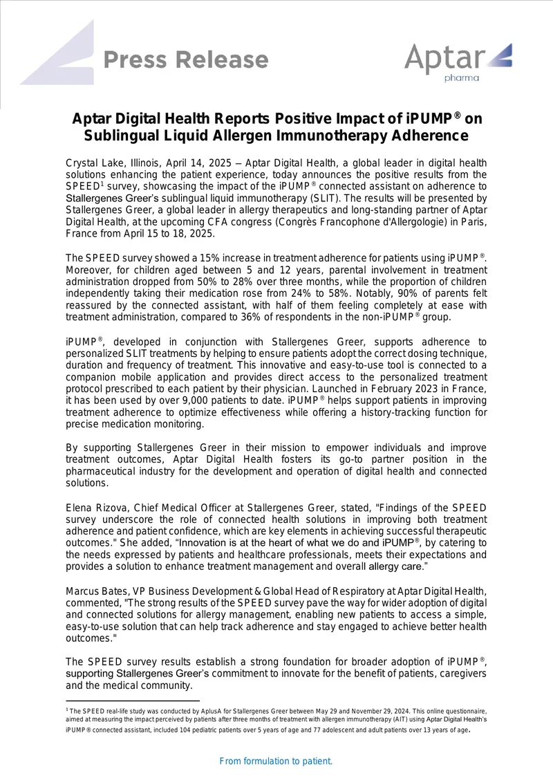 Impact of iPUMP on Allergy Treatment Adherence