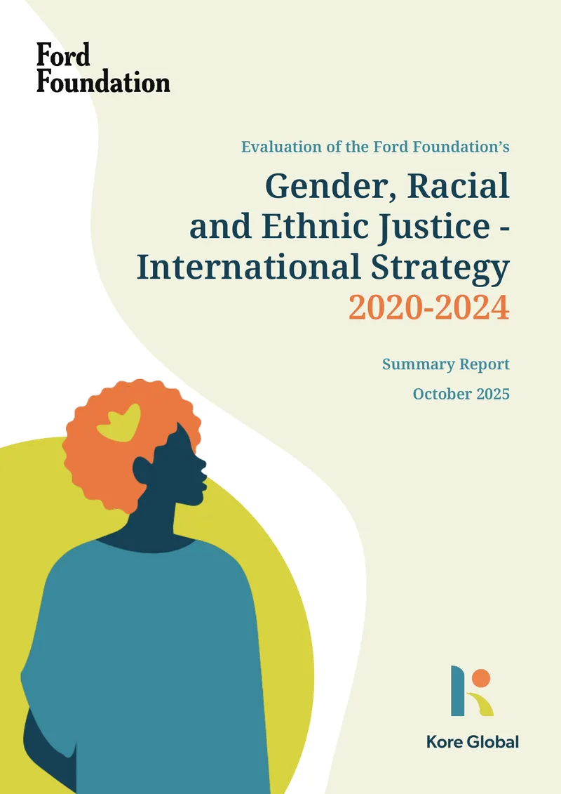 Evaluation of Ford Foundation Gender Justice Strategy 2020-2024
