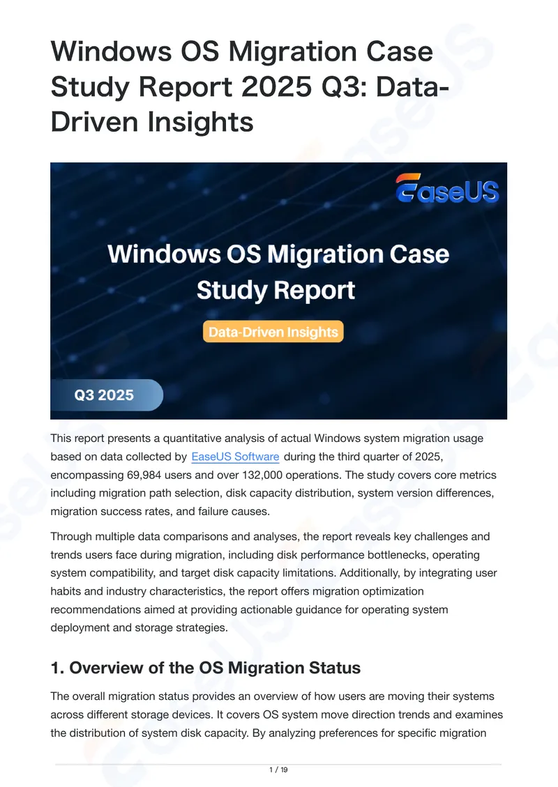 Windows OS Migration Case Study Report 2025 Q3