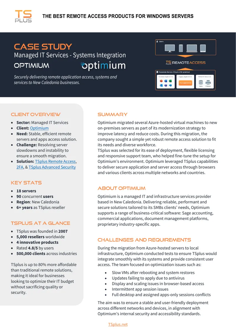 Optimium Remote Access Solution Case Study