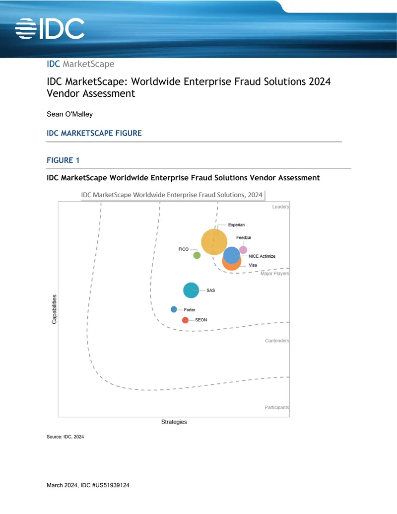 Worldwide Enterprise Fraud Solutions Vendor Assessment 2024